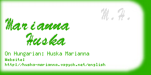 marianna huska business card